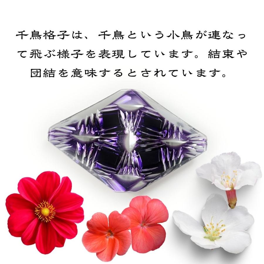 東京切子帯留め　千鳥格子　紫 |  | 02