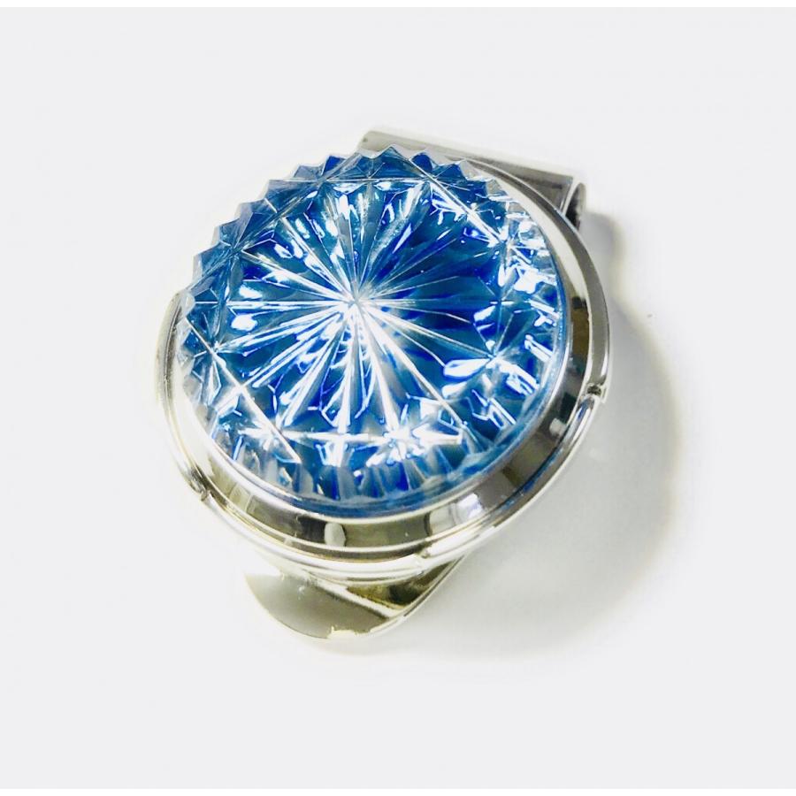 ほぼ未使用 東京切子ゴルフマーカー　菊・青 【ZY1826287148】(10450円)