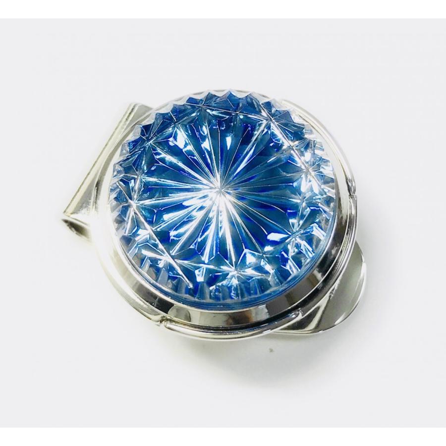 ほぼ未使用 東京切子ゴルフマーカー　菊・青 【ZY1826287148】(10450円)