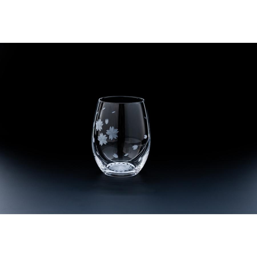 東京切子（花切子）ワイングラス　流れ桜 | 