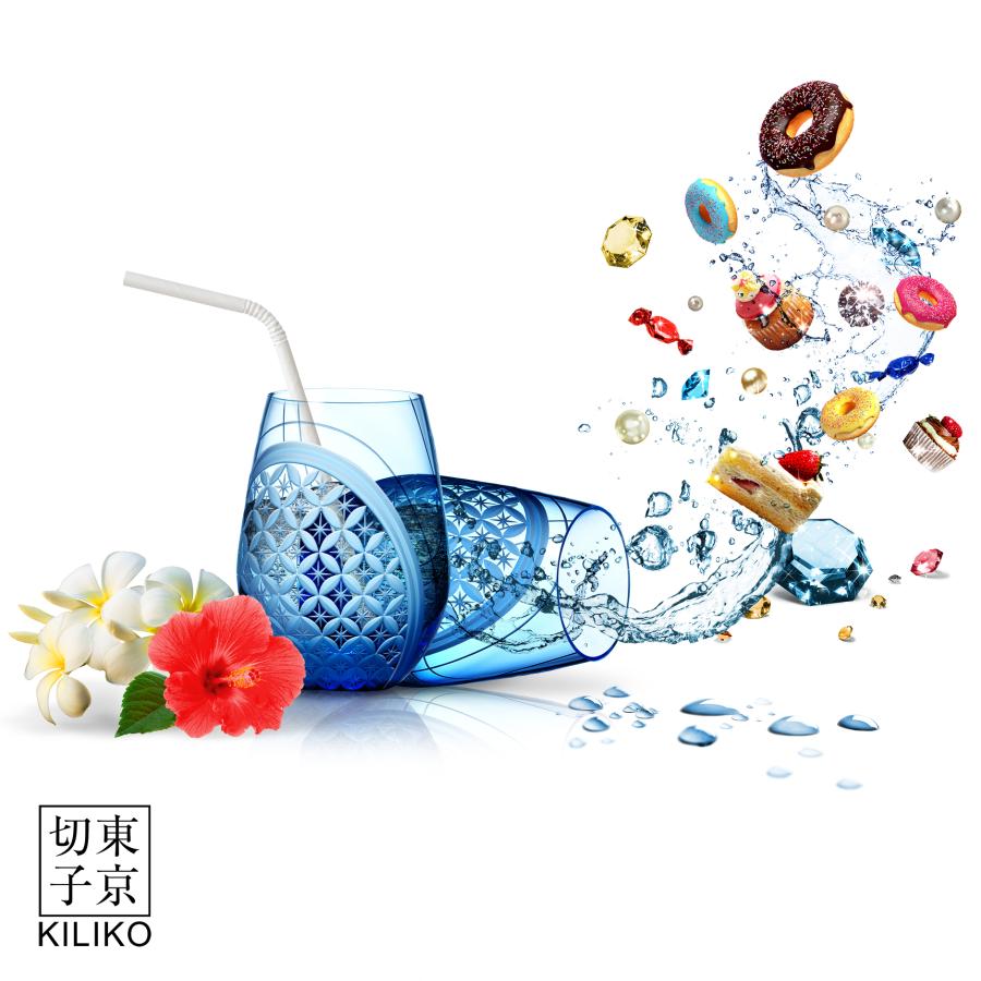 東京切子（花切子）ロックグラス　 振袖 |  | 05