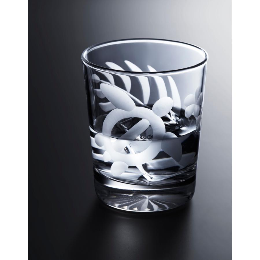 ハワイアンスタイル　　東京切子ロックグラス-ホヌ |  | 04