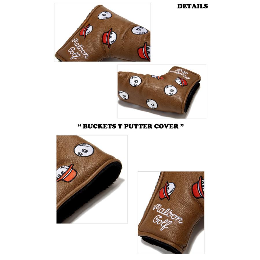 【公式】 マルボンゴルフ パターカバー MALBON GOLF Bucket T Putter Cover BROWN YELLOW WHITE GREEN K1624857735243041BR/YL/WH/GR ACC 【Y2415241457】(13820円)