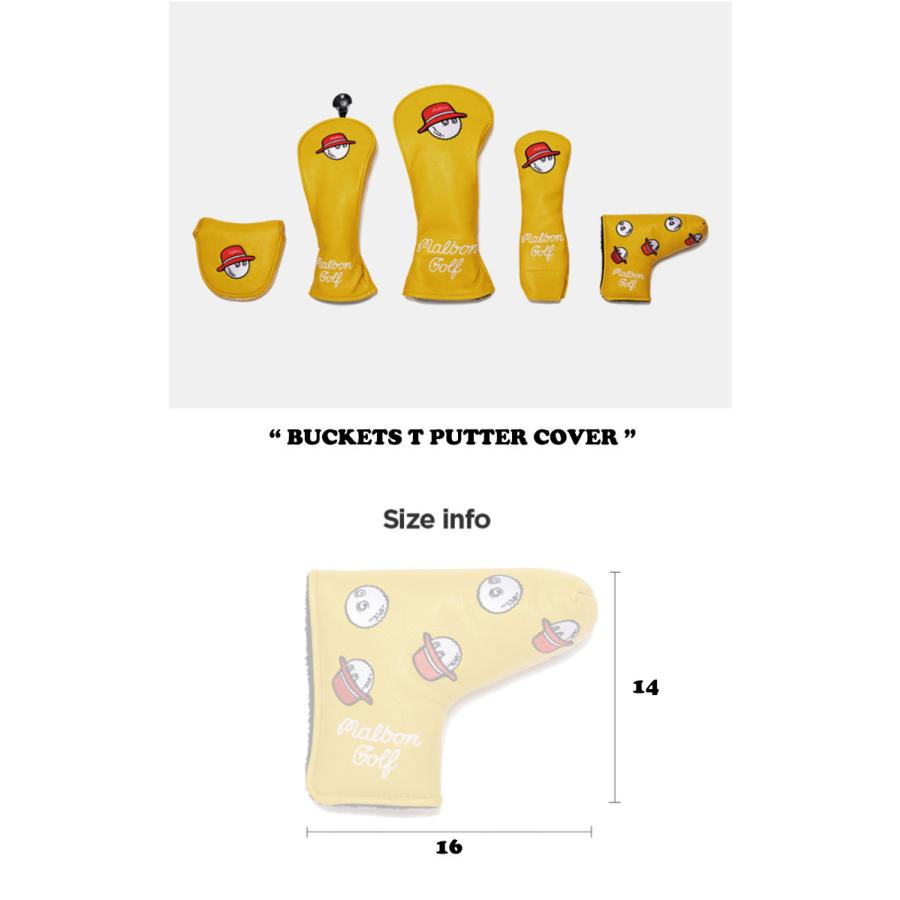 【公式】 マルボンゴルフ パターカバー MALBON GOLF Bucket T Putter Cover BROWN YELLOW WHITE GREEN K1624857735243041BR/YL/WH/GR ACC 【Y2415241457】(13820円)