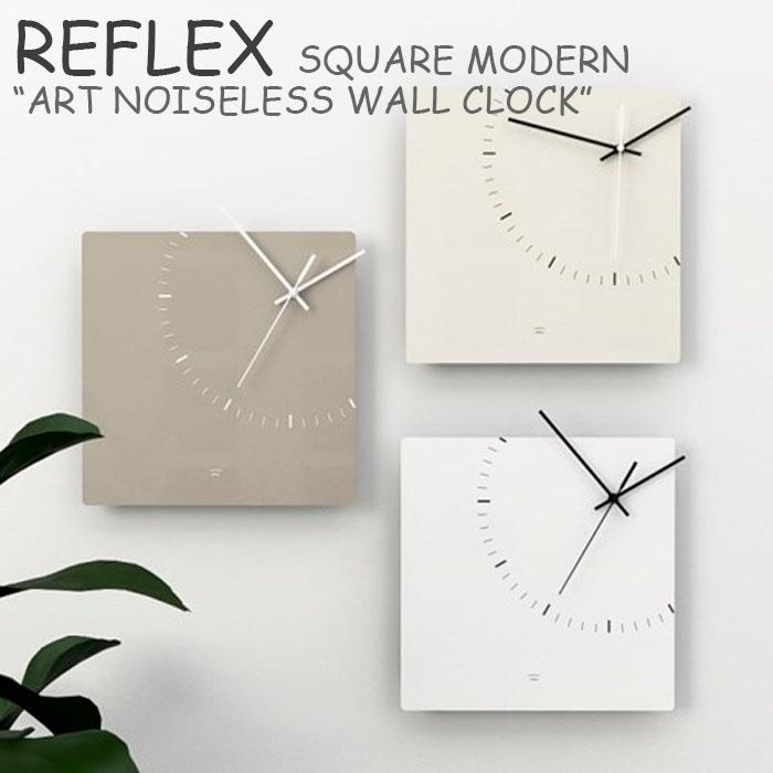 リフレックス 壁掛け時計 REFLEX SQUARE MODERN ART NOISELESS WALL 