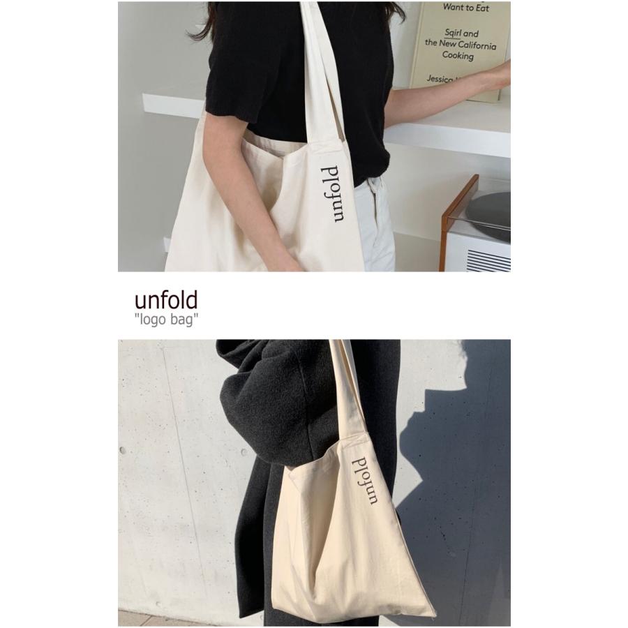 アンフォールド トートバッグ unfold レディース logo bag ロゴバッグ IVORY アイボリー 300670556 バッグ｜option｜03