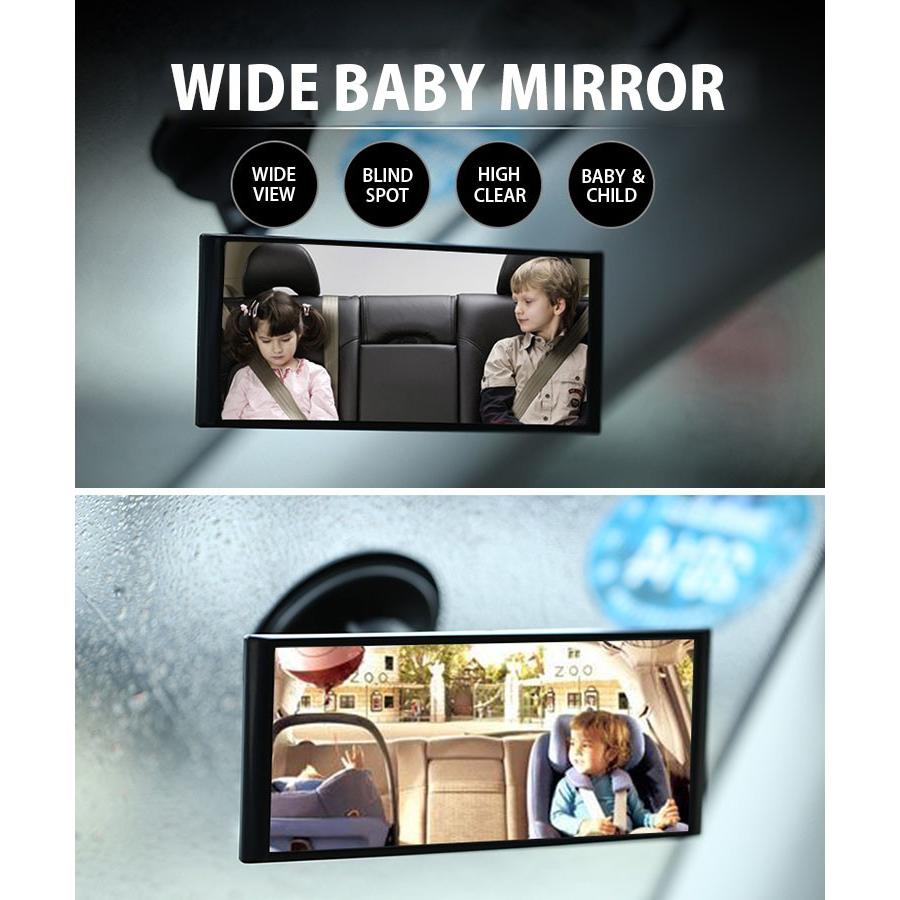 ルームミラー 車用 ベビーミラー 赤ちゃんミラー ワイドタイプ 鏡 幅広 補助ミラー ミニミラー フロントガラス 後部座席 吸盤タイプ 角度自由 Car Bigmirror Select Option Yahoo 店 通販 Yahoo ショッピング