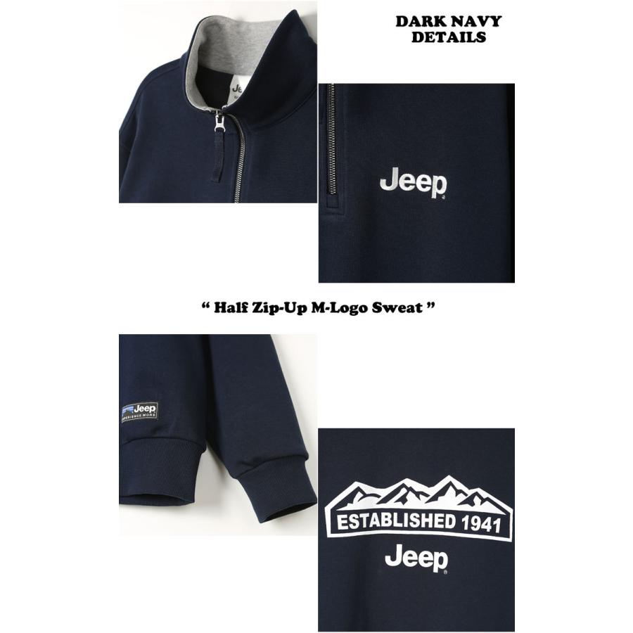 ジープ トレーナー Jeep Half Zip-Up M-Logo Sweat ハーフ ジップ 