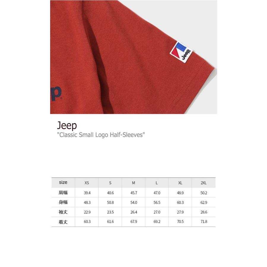ジープ Ｔシャツ Jeep CLASSIC SMALL LOGO HALF-SLEEVES クラシック スモール ロゴ ハーフ スリーブ 半袖Ｔシャツ 全5色 GL3TSU092WH/MG/DE/KH/BR ウェア｜option｜05