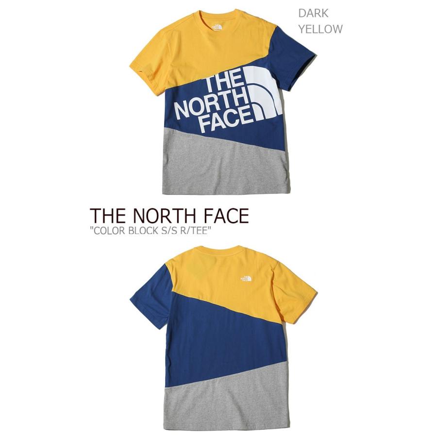 north face colour block t shirt