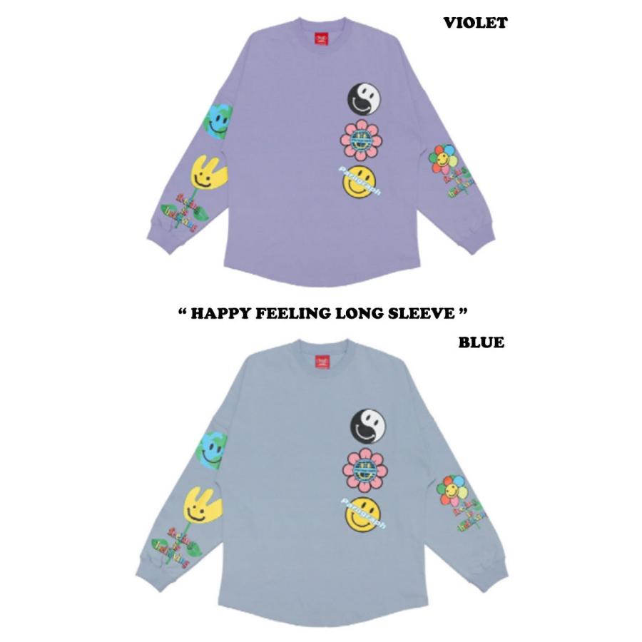 パラグラフ ロンT PARAGRAPH メンズ レディース HAPPY FEELING LONG SLEEVE ハッピー フィーリング ロングスリーブ 全7色 Paragraph09 ウェア パラグラフ ロンT PARAGRAPH メンズ レディース HAPPY FEELING LONG SLEEVE ハッピー フィーリング ロングスリーブ 全7色 Paragraph09