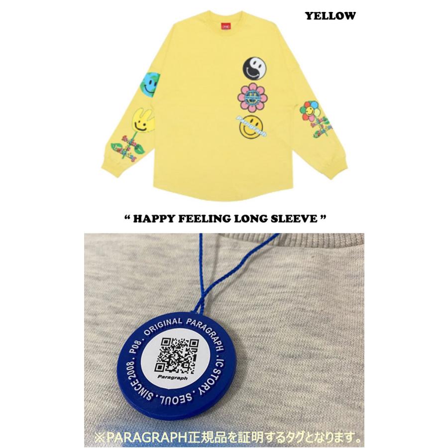 パラグラフ ロンT PARAGRAPH メンズ レディース HAPPY FEELING LONG SLEEVE ハッピー フィーリング ロングスリーブ 全7色 Paragraph09 ウェア パラグラフ ロンT PARAGRAPH メンズ レディース HAPPY FEELING LONG SLEEVE ハッピー フィーリング ロングスリーブ 全7色 Paragraph09