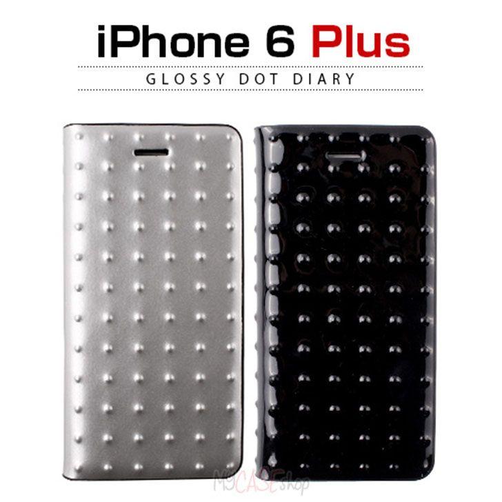 お取り寄せ iPhone6s Plus iPhone6 Plus ケース GAZE Glossy Dot Diary ゲイズ グロッシードットダイアリー 手帳型 レザーケース｜option