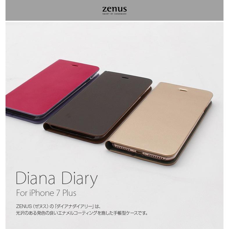 お取り寄せ iPhone8 Plus iPhone7 Plus ケース 手帳型 ZENUS Diana Diary ゼヌス ダイアナダイアリー アイフォン カバー｜option｜02