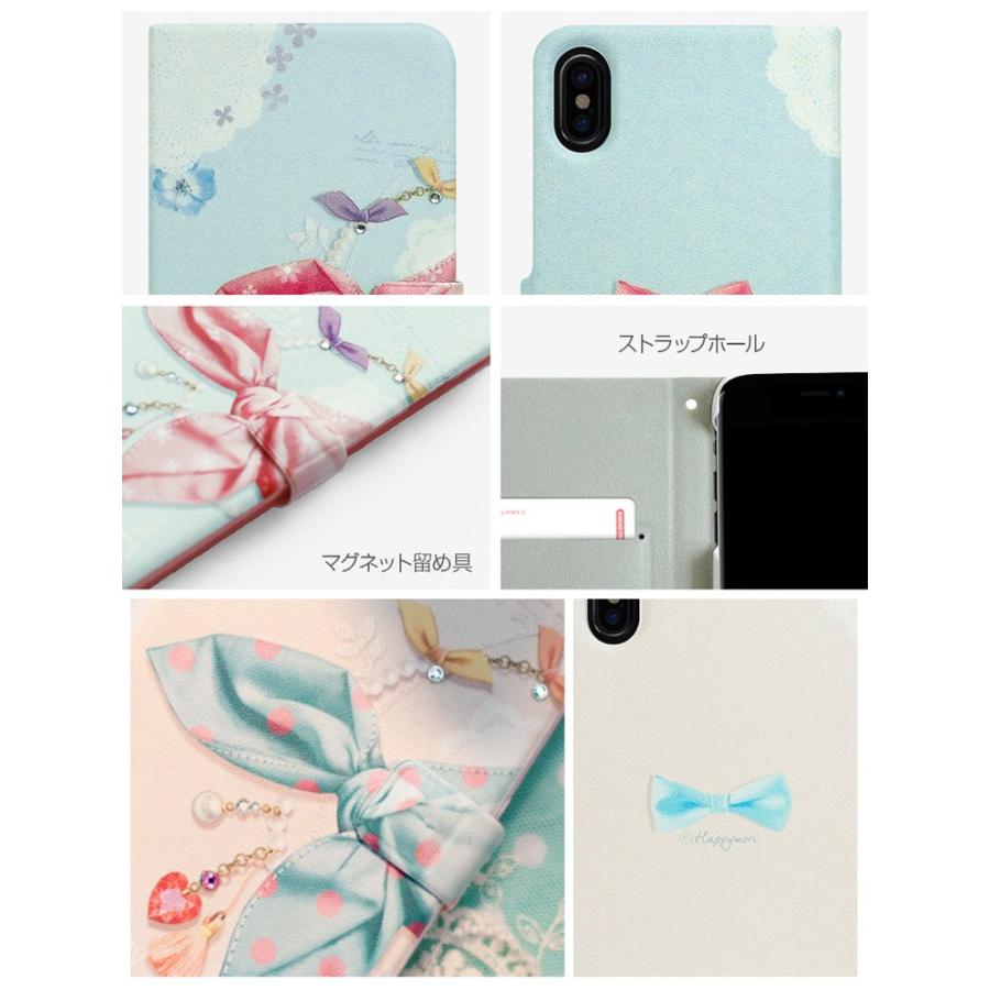 iPhoneX ケース Happymori Dot Scarf Diary 手帳型 ハッピーモリ ドットスカーフダイアリー アイフォン カバー お取り寄せ｜option｜05