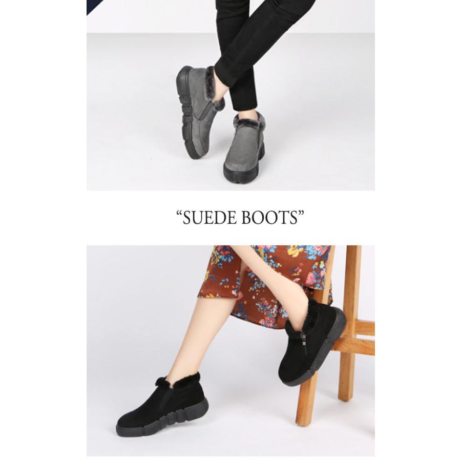 ペーパープレーンズ ブーツ スエードブーツ スエードシューズ Paperplanes レディース Suede Boots スエード Black ブラック Grey グレー Sn519 シューズ Okt Pp21 Sn519 Select Option Yahoo 店 通販 Yahoo ショッピング