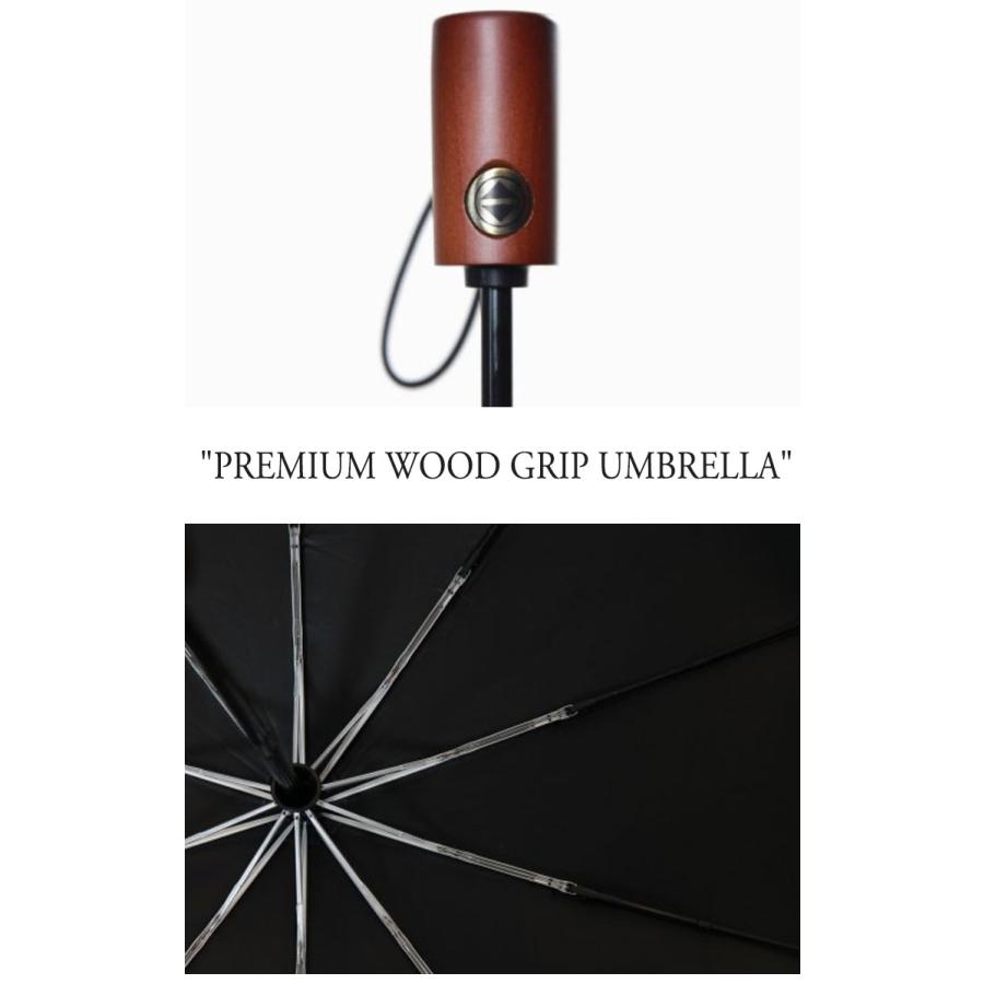 パラチェイス 傘 雨傘 日傘 PARACHASE メンズ PREMIUM WOOD GRIP UMBRELLA プレミアム ウッド グリップ アンブレラ ブラック ネイビー グレー 3218 ACC｜option｜06