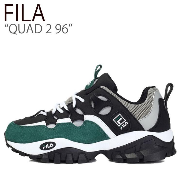 新着商品 フィラ スニーカー Fila メンズ レディース Quad 2 96 クアッド2 96 Dark Gray Green ダークグレー グリーン Fs1htb3104x シューズ 送料込 Mdtu Nw Gov Lk