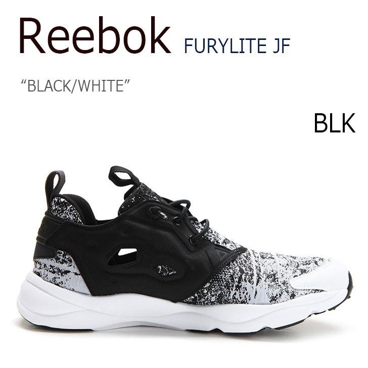 reebok furylite black white