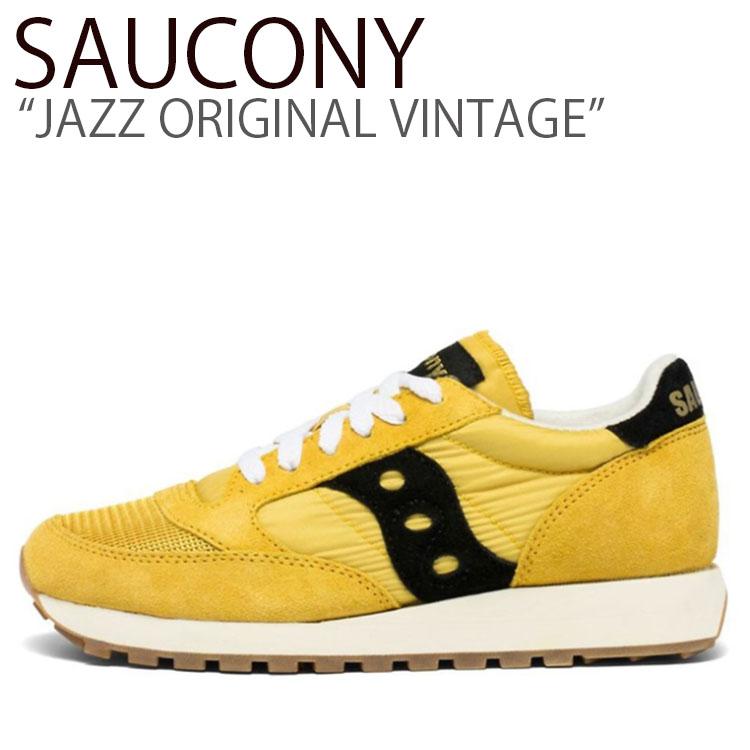 サッカニー スニーカー Saucony メンズ レディース Jazz Original Vintage ジャズオリジナルヴィンテージ Yellow Black イエロー ブラック S 100 シューズ Sn Sc S Select Option Yahoo 店 通販 Yahoo ショッピング