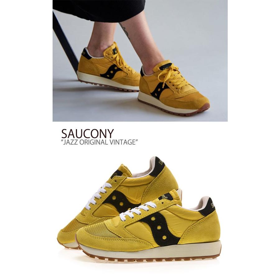 サッカニー スニーカー Saucony メンズ レディース Jazz Original Vintage ジャズオリジナルヴィンテージ Yellow Black イエロー ブラック S 100 シューズ Sn Sc S Select Option Yahoo 店 通販 Yahoo ショッピング