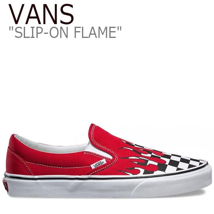 バンズ スリッポン スニーカー Vans メンズ レディース Slip On Flame