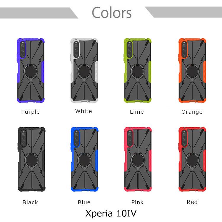 Xperia 10 IV ケース Xperia 10IV 衝撃吸収 ソフト TPU Xperia10 IV SOG07 SO-52C カバー リング 背面 耐衝撃 スマホケース Xperia10IV 二重構造 グリップ｜option｜04