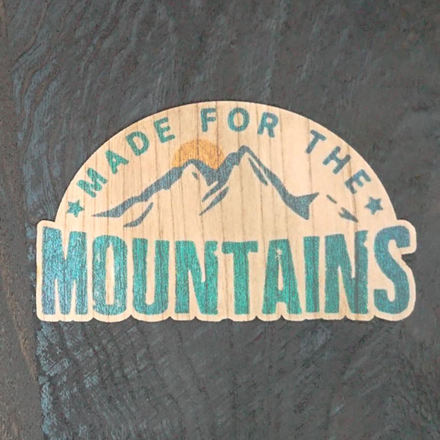 Wood Sticker Mountains ウッド ステッカー 木 シール 車 バイク 自然素材 生分解素材 おしゃれ かっこいい アウトドア用品の Or Select 通販 Yahoo ショッピング
