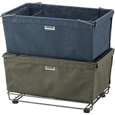 スタッキングバスケット グリーン MIP-92GR アウトドア インドア 折りたたみ ボックス 収納 仕事 用 ランドリー バスケット ワゴン ROOM ESSENCE | ブランド登録なし | 03