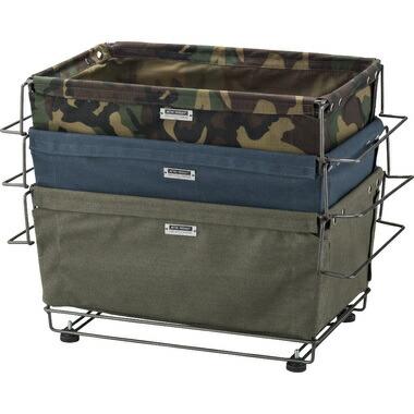 スタッキングバスケット グリーン MIP-92GR アウトドア インドア 折りたたみ ボックス 収納 仕事 用 ランドリー バスケット ワゴン ROOM ESSENCE | ブランド登録なし | 04