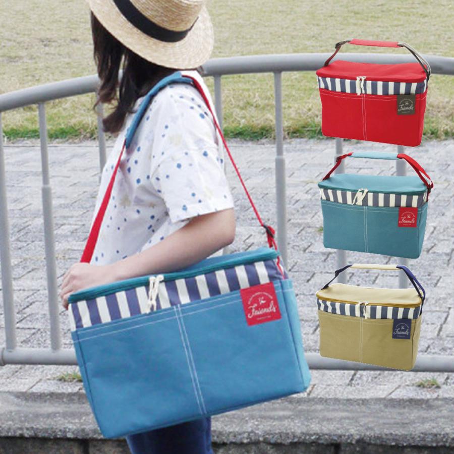 Friends レジャーバッグ クーラーバッグ 折りたたみ コンパクト ショルダーベルト 普段使い | 