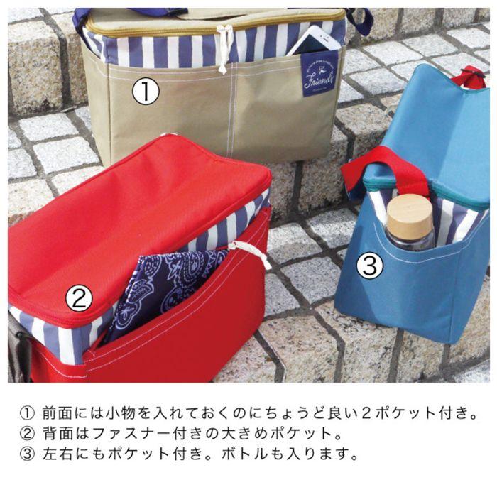 Friends レジャーバッグ クーラーバッグ 折りたたみ コンパクト ショルダーベルト 普段使い |  | 03