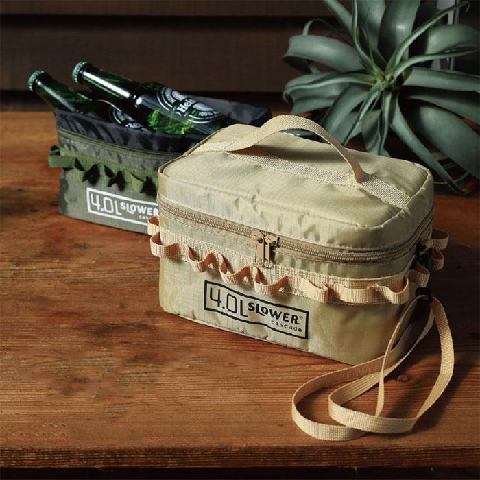 SLOWER スロウワー SOFT COOLER Cascade 4.0L アウトドア ソフト クーラー ショッピングバッグ バーベキュー 弁当 保温 保冷 ショッピングバッグ | SLOWER
