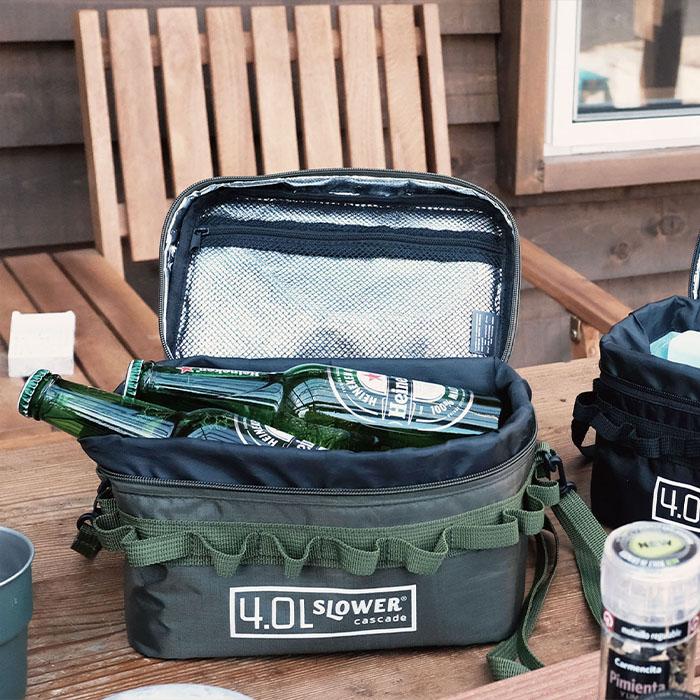 SLOWER スロウワー SOFT COOLER Cascade 4.0L アウトドア ソフト クーラー ショッピングバッグ バーベキュー 弁当 保温 保冷 ショッピングバッグ | SLOWER | 13