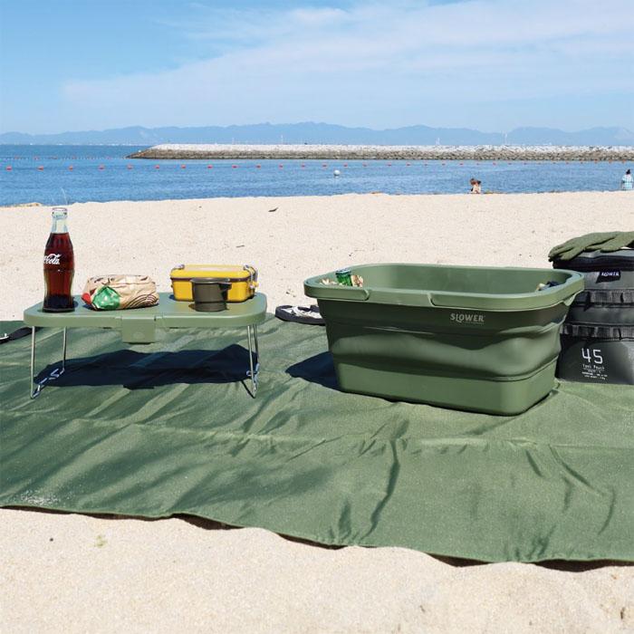 SLOWER スロウワー フォールディングバスケット Mista アウトドア 軽量 レジャー 頑丈 物入れ ピクニック テーブル レジャー キャンプ 釣り フェス ビーチ 海 | SLOWER | 08