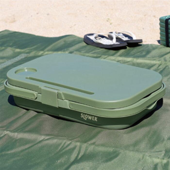 SLOWER スロウワー フォールディングバスケット Mista アウトドア 軽量 レジャー 頑丈 物入れ ピクニック テーブル レジャー キャンプ 釣り フェス ビーチ 海 | SLOWER | 10