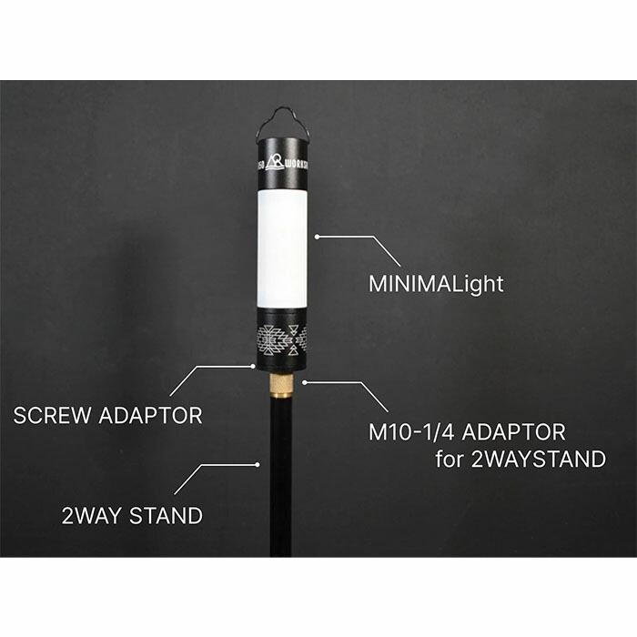 ボールヘッド for 1/4 SCREW PRODUCTS アウトドア ランタン ハンガー ポール ジョイント ソロ ツーリング トレッキング オプション パーツ パワーアップキット | 5050WORKSHOP | 04