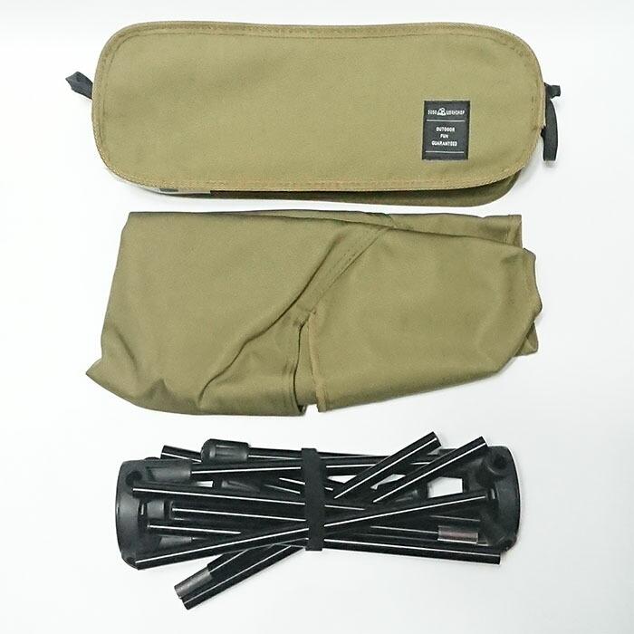 コンパクトフォールディングチェアー アウトドア スツール イス 椅子 チェア ファミリー ソロ キャンプ ツーリング トレッキング モールシステム | 5050WORKSHOP | 08