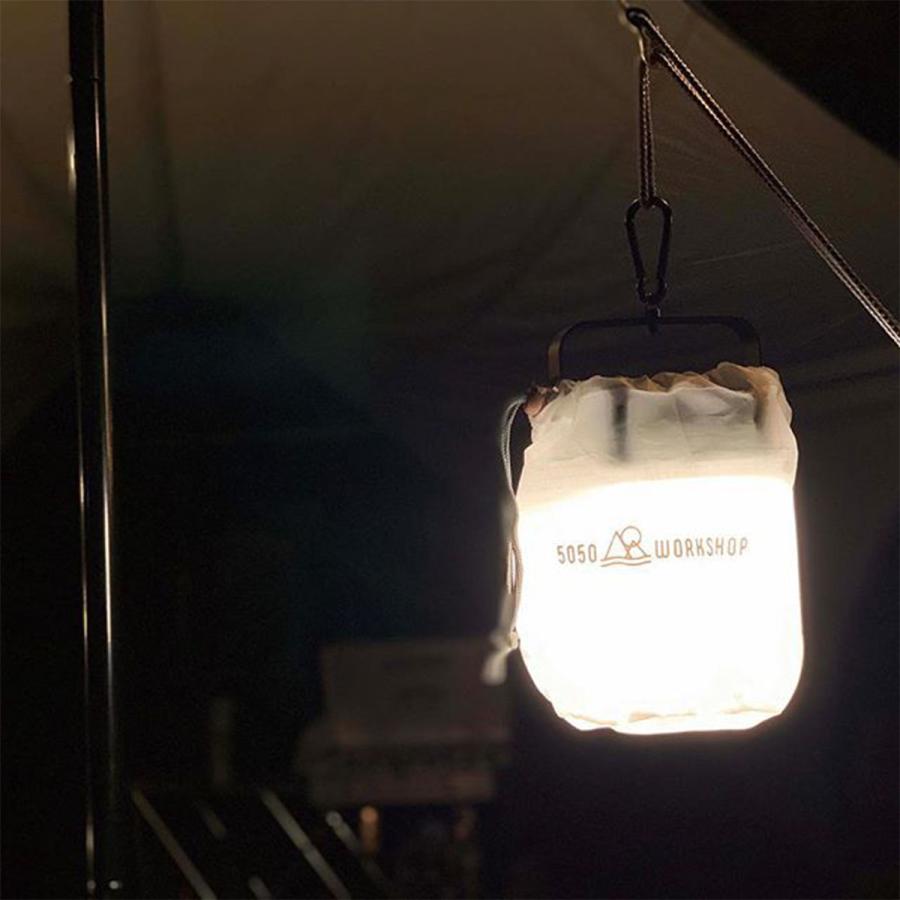 5050workshop HiLUMEN LANTERN アウトドア キャンプ 送料込み ランタン ワークライト LED モバイルバッテリー ハンギング 懐中電灯 USB 非常 防災 用 白 暖 色 | 5050WORKSHOP | 08