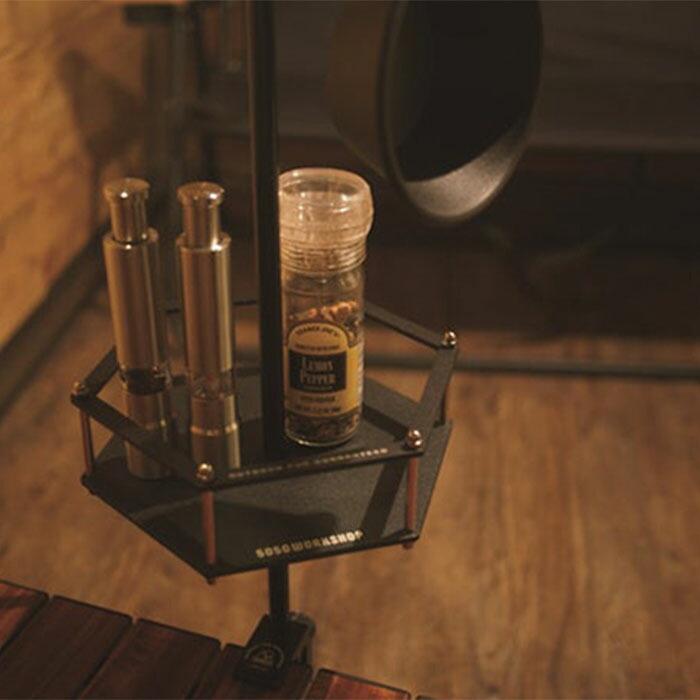 2WAYスタンド用スタンドプレート アウトドア ランタン ハンガー ポール アルミ 軽量 ソロ ツーリング トレッキング おしゃれ かわいい オプション パーツ | 5050WORKSHOP