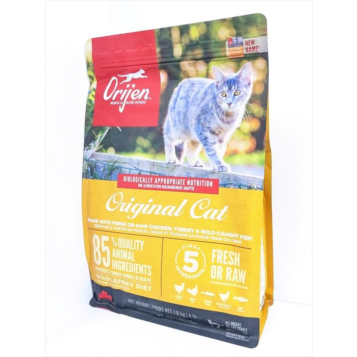【キャットフード】【リニューアル】オリジン(ORIJEN)　バイオロジカル　グレインフリー　オリジナルキャット　全年齢・全猫種用　１．８ｋｇ  :OJ21000185N:自然食のペットフード店Oracion - 通販 - Yahoo!ショッピング