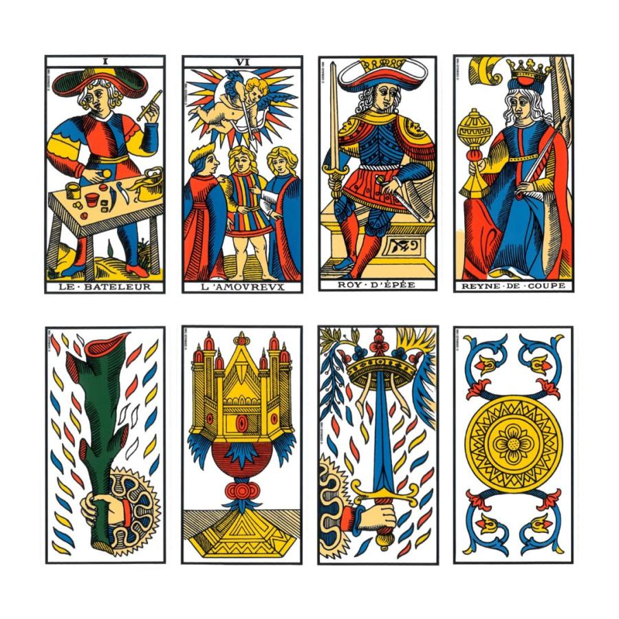 Ancien Tarot De Marseille à Deux Têtes (double Figures) - Jeu De Cartes