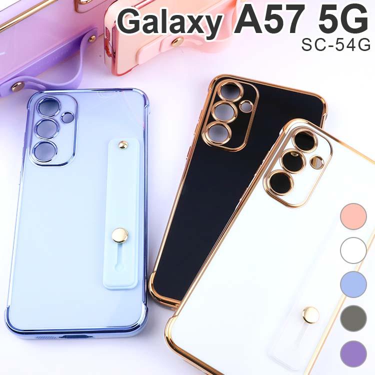 Galaxy A57 5G ケース galaxya57 スライド バンド ソフト 韓国 SC-54G