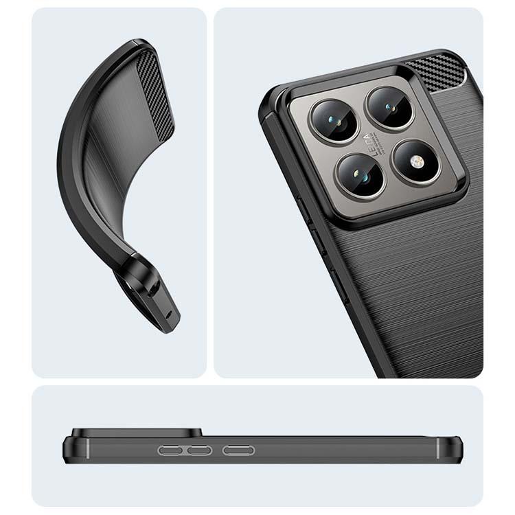 Xiaomi 14T Pro ケース xiaomi14tpro カーボン調 薄型 耐衝撃 ソフト