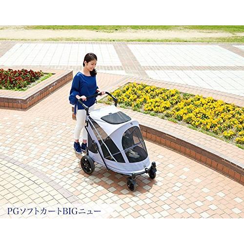 【OFT】 PGソフトカート BIG ニュー ペット バギー ペットカート 折りたたみ ワンタッチ開閉 犬 大型 中型 多頭 ? 