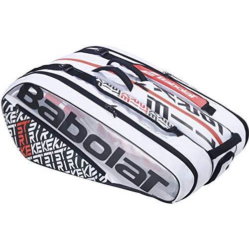バボラ (Babolat) RACKET HOLDER 12 (テニス用ラケットバッグ 12本収納) PURE STRIKE (ピュアストライク) ホワイト/レッド 75×32×48cm 751201