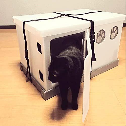 新春SALE！ いっしょに避にゃん 猫の防災用ケージ/同行避難に最適な折り畳み式 地震・水害・火事などの災害で避難せざるを得なくなった時のために！ 【2422534569】(13865円)