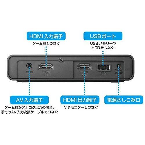 アイ・オー・データ HDMI/アナログキャプチャー ポータブルHDD同梱モデル 日本メーカー GV-HDREC1T