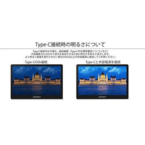 JAPANNEXT 15.8型 フルHD モバイルモニター JN-MD-IPS158FHDR USB Type-C miniHDMI 