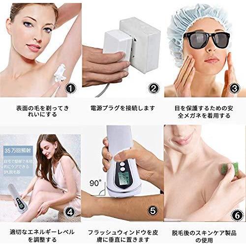 脱毛器 脱毛 光脱毛器 だつもうき メンズ レディース IPL家庭用無痛脱毛器 自動&連続照射 美肌機能搭載 男女全身兼用 White 